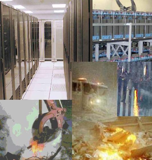 mysterious bateries on floors hit by 9/11 drones